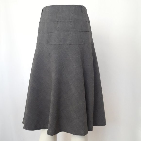 Apt 9 Gray Glen Check Fit and Flare Skirt - Picture 9 of 13